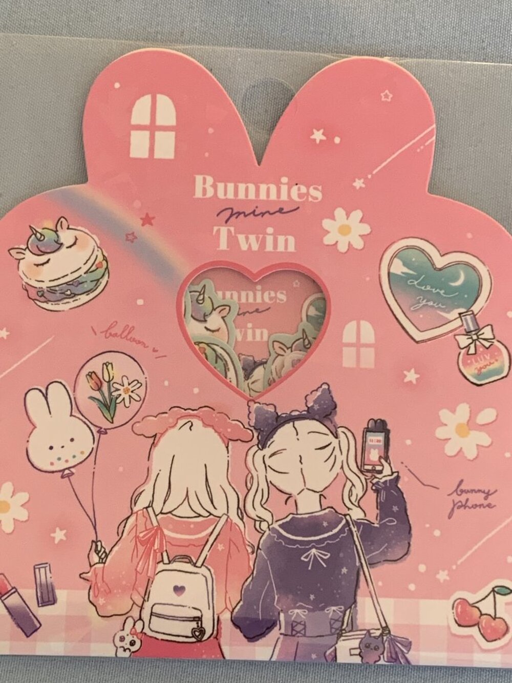 Q-lia Bunnies Twin Sticker Flakes